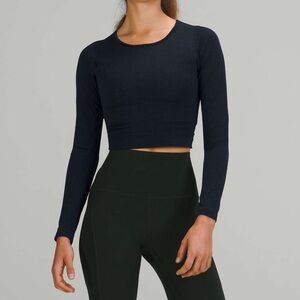 Lululemon Ebb to Street Long Sleeve - True Navy